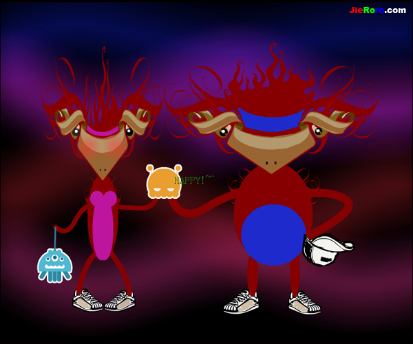 描述-Description：在线程序应用构造。情侣为伴，欢乐无限。